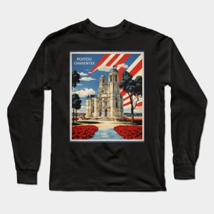 Poitou Charentes France Vintage Poster Tourism Long Sleeve T-Shirt